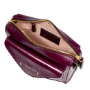 THE BRIDGE Damen-Umhängetasche Frida-Linie aus lila Leder