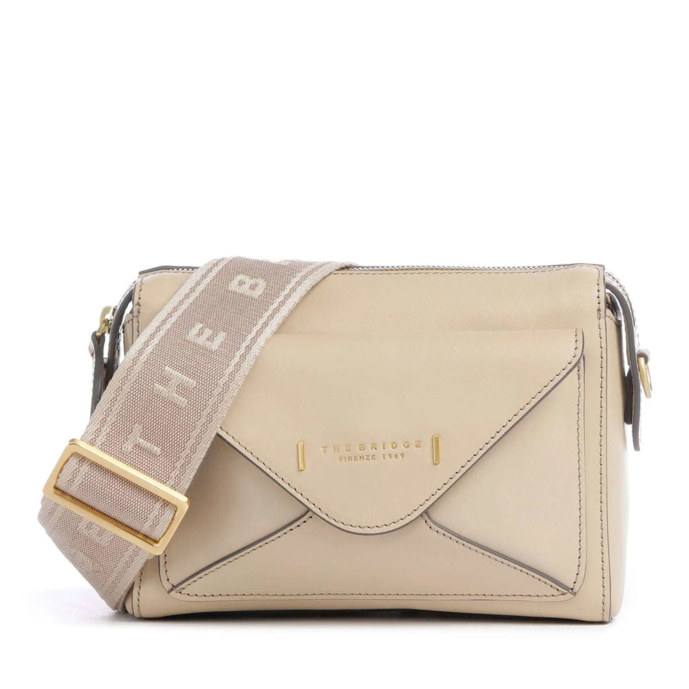Borsa Donna a Tracolla THE BRIDGE linea Frida in Pelle color Burro