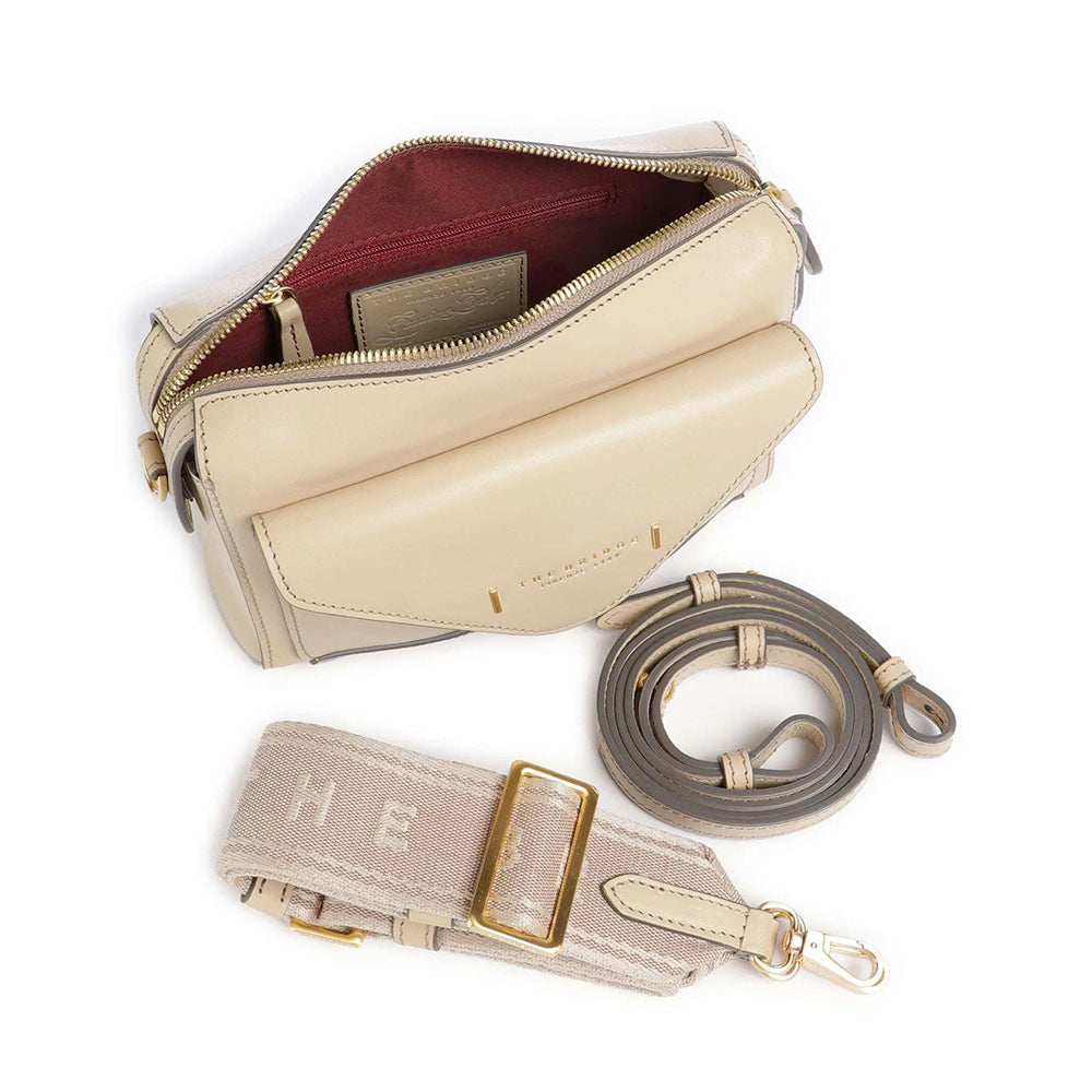 Borsa Donna a Tracolla THE BRIDGE linea Frida in Pelle color Burro