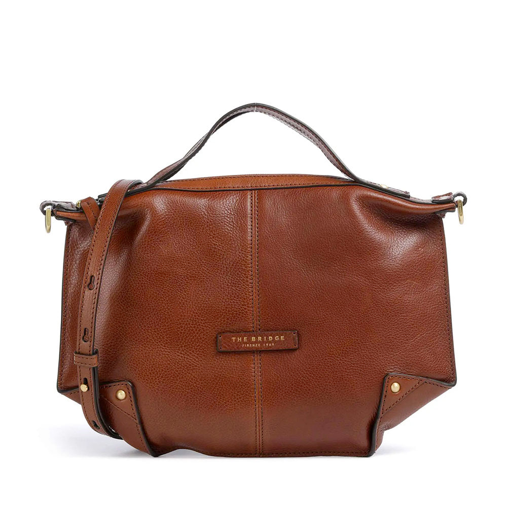 Borsa Donna a Mano THE BRIDGE linea Icons in Pelle Marrone