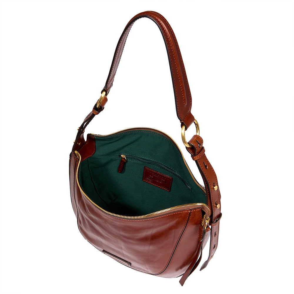 Borsa Donna a Spalla THE BRIDGE linea Fedora in Pelle Marrone