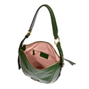 Borsa Donna a Spalla THE BRIDGE linea Fedora in Pelle Verde Inglese