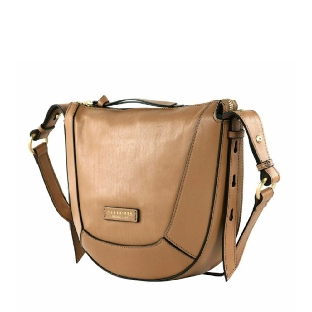 Borsa Donna a Tracolla THE BRIDGE linea Fedora in Pelle Beige