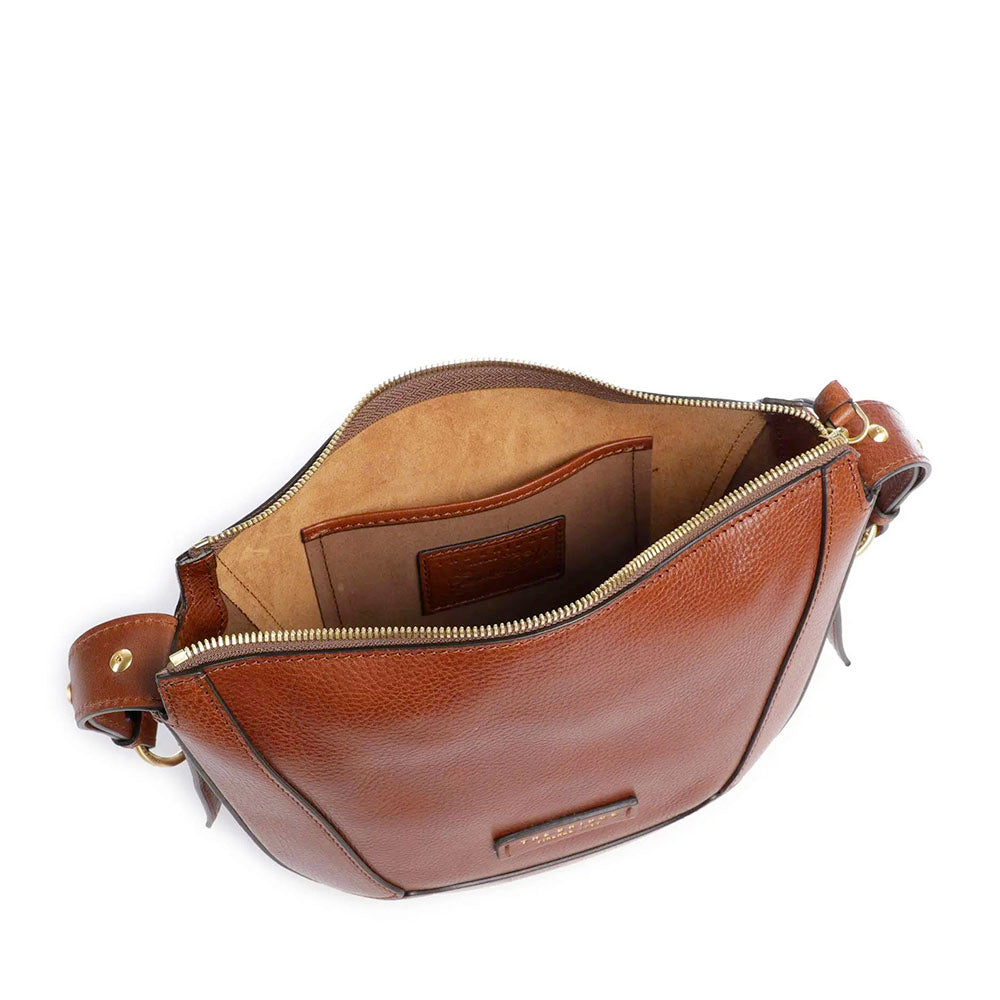 Borsa Donna a Spalla THE BRIDGE linea Fedora in Pelle Marrone