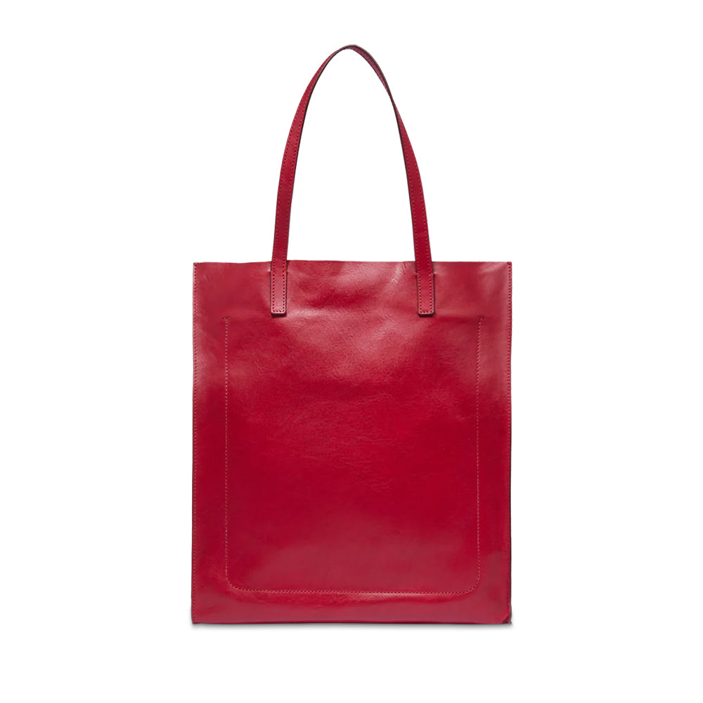 Borsa Donna Shopper Verticale THE BRIDGE linea Mirra in Pelle color Berry