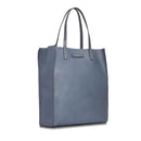 Borsa Donna Shopper Verticale THE BRIDGE linea Mirra in Pelle color Ceruleo