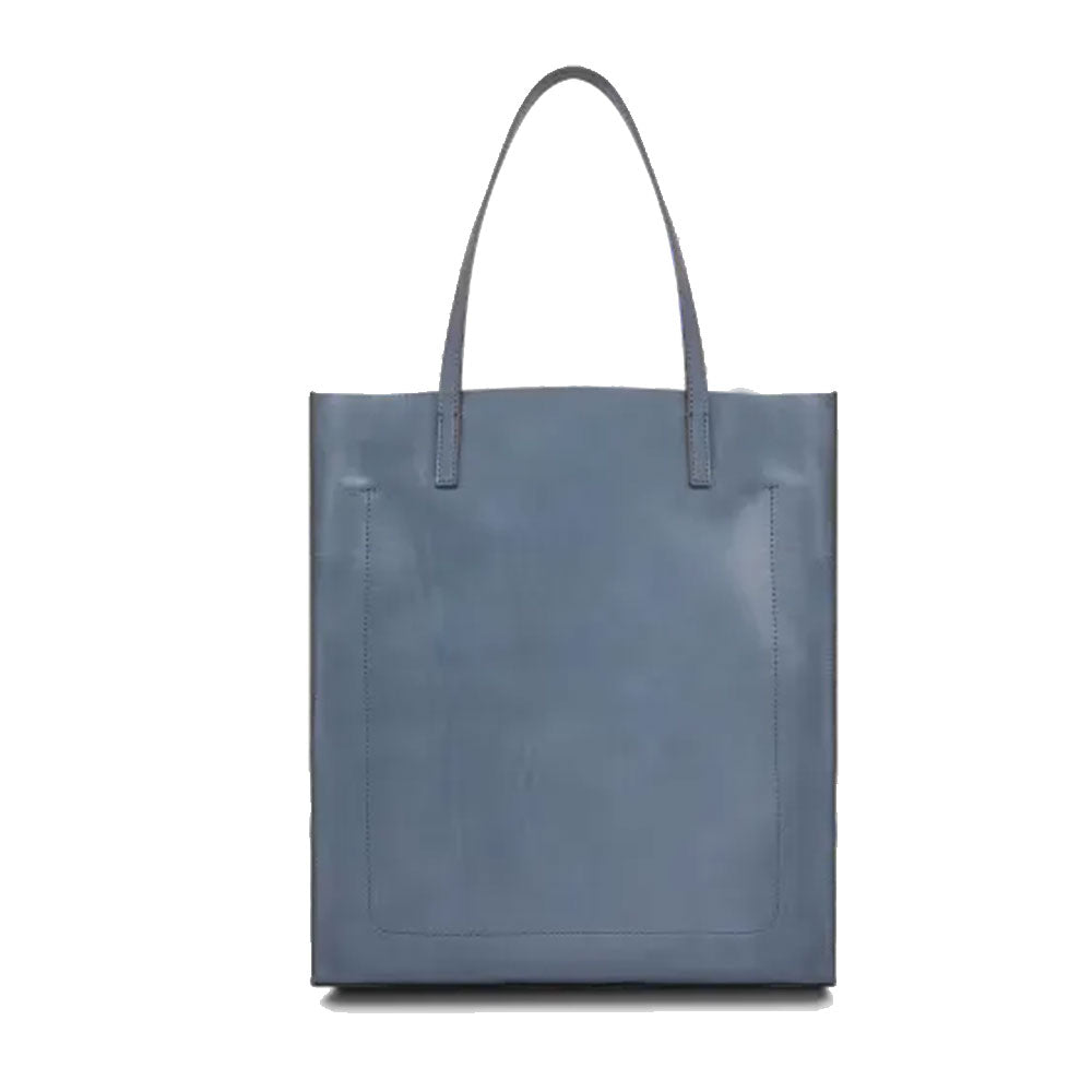 Borsa Donna Shopper Verticale THE BRIDGE linea Mirra in Pelle color Ceruleo