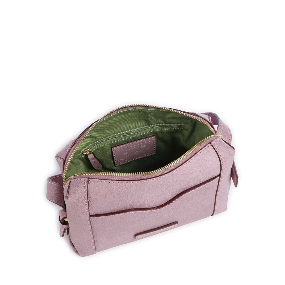 THE BRIDGE Damen Umhängetasche Gemma Line aus Blossom Pink Leder