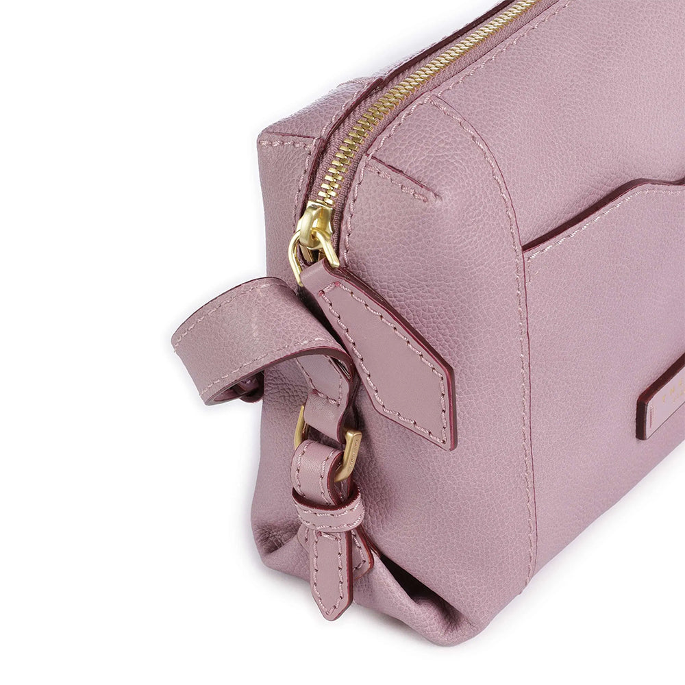 THE BRIDGE Damen Umhängetasche Gemma Line aus Blossom Pink Leder