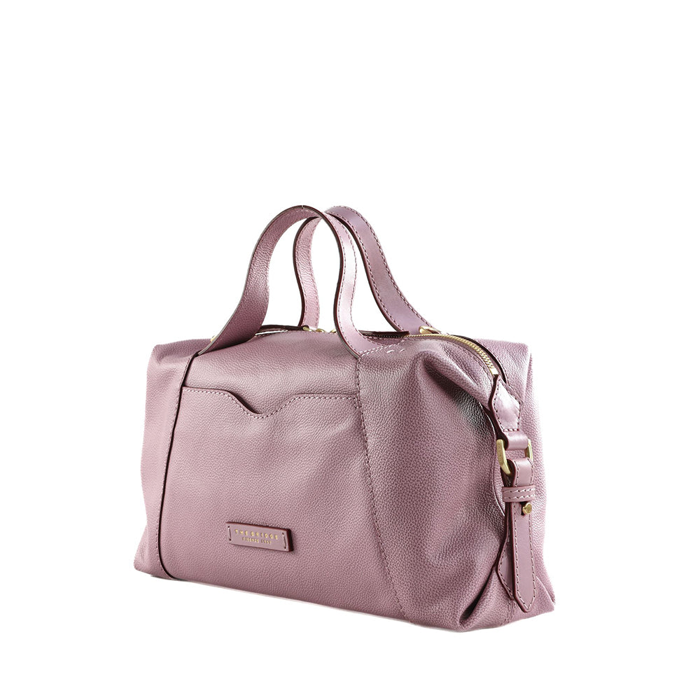 Borsa Donna a Mano con Tracolla THE BRIDGE linea Gemma in Pelle Blossom Pink