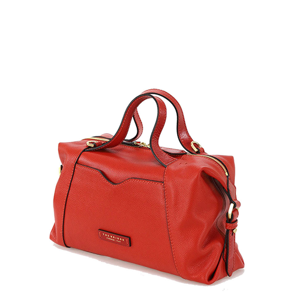 Borsa Donna a Mano con Tracolla THE BRIDGE linea Gemma in Pelle Arancio Bruciato