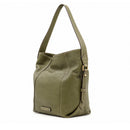 Hobo Bag Donna THE BRIDGE linea Gemma in Pelle Verde Timo