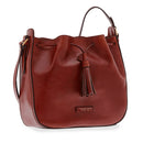 Borsa Donna a Secchiello con Tracolla THE BRIDGE in Pelle Marrone linea Florentin
