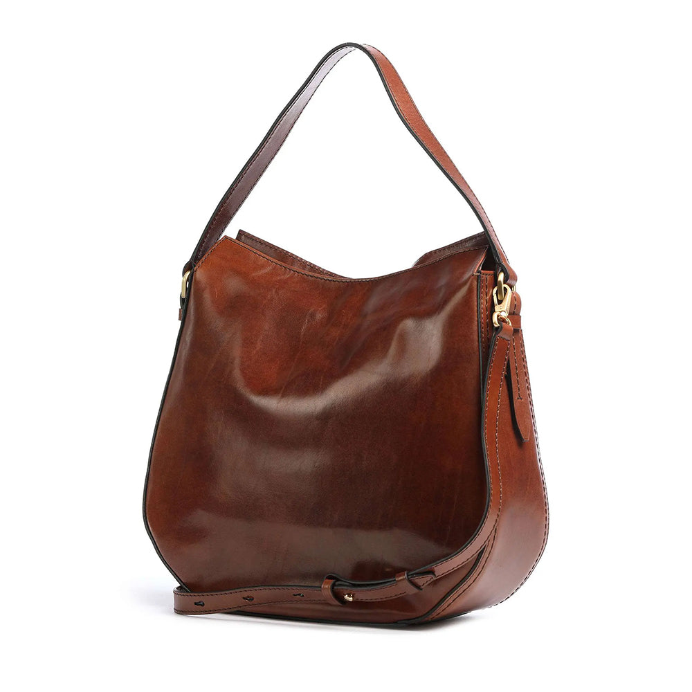 THE BRIDGE Florentin-Linie
Damen Umhängetasche aus braunem Leder 