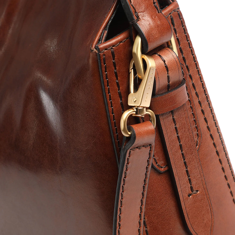 THE BRIDGE Florentin-Linie
Damen Umhängetasche aus braunem Leder 