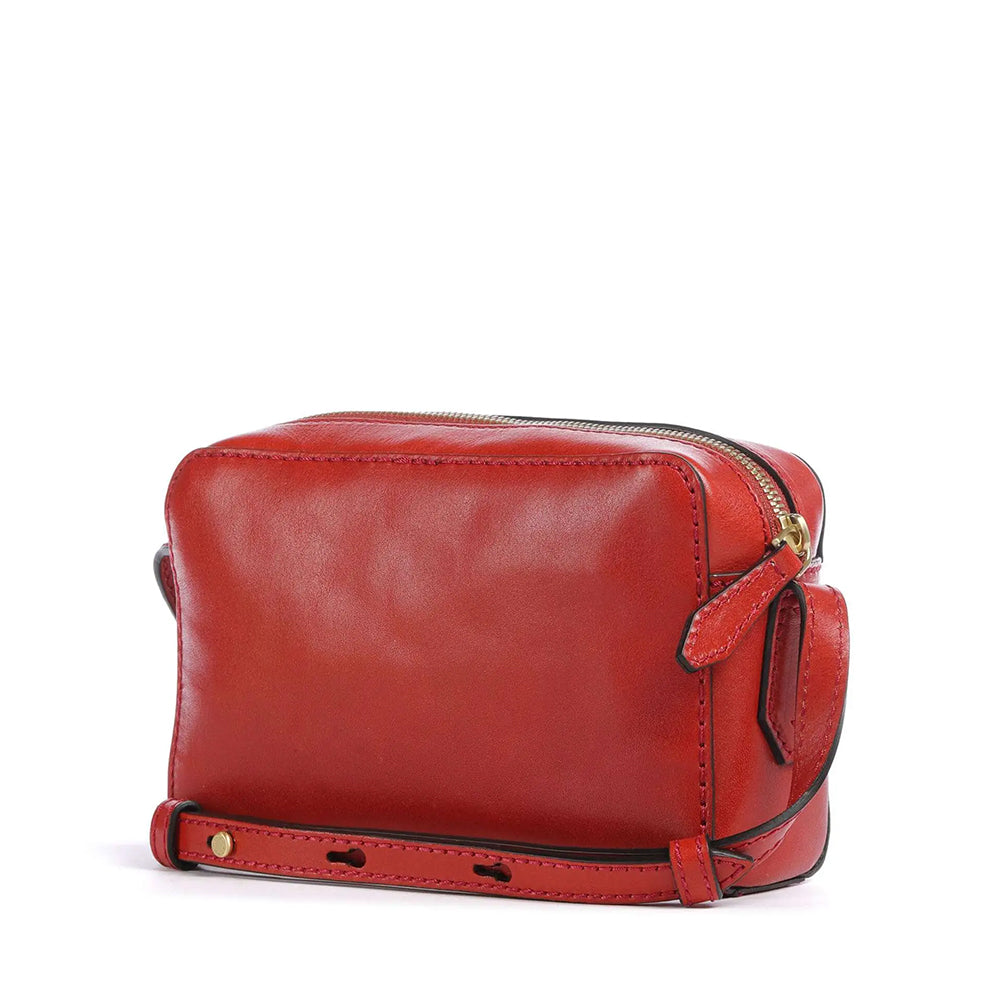 Kameratasche THE BRIDGE Gloria-Linie in gebranntem Orangeleder