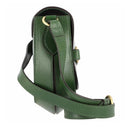 THE BRIDGE Damen-Umhängetasche Bettina-Linie aus smaragdgrünem Leder