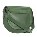 THE BRIDGE Damen-Umhängetasche Bettina-Linie aus smaragdgrünem Leder