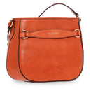 Hobo-Schultertasche für Damen THE BRIDGE Bettina-Linie aus rostorangefarbenem Leder