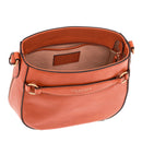 Hobo-Schultertasche für Damen THE BRIDGE Bettina-Linie aus rostorangefarbenem Leder