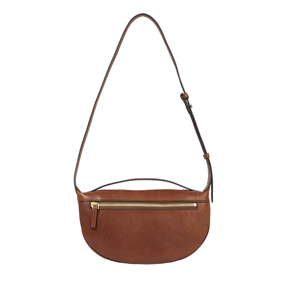 Bum Bag a Tracolla THE BRIDGE linea Story in Pelle Marrone