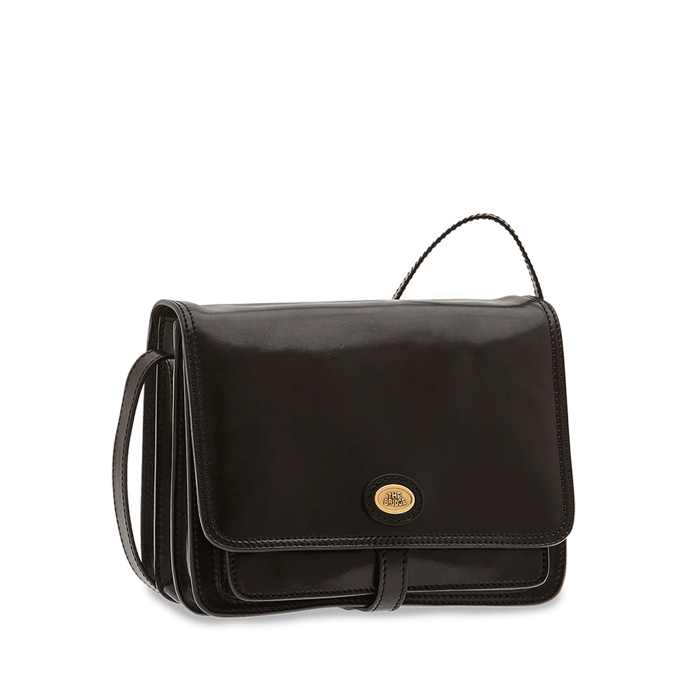 Borsa Donna Media con Pattina a Tracolla THE BRIDGE linea Story in Pelle Nera