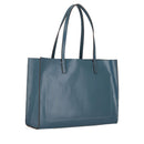 Borsa Donna Shopper THE BRIDGE Linea Mirra in Pelle color Ceruleo