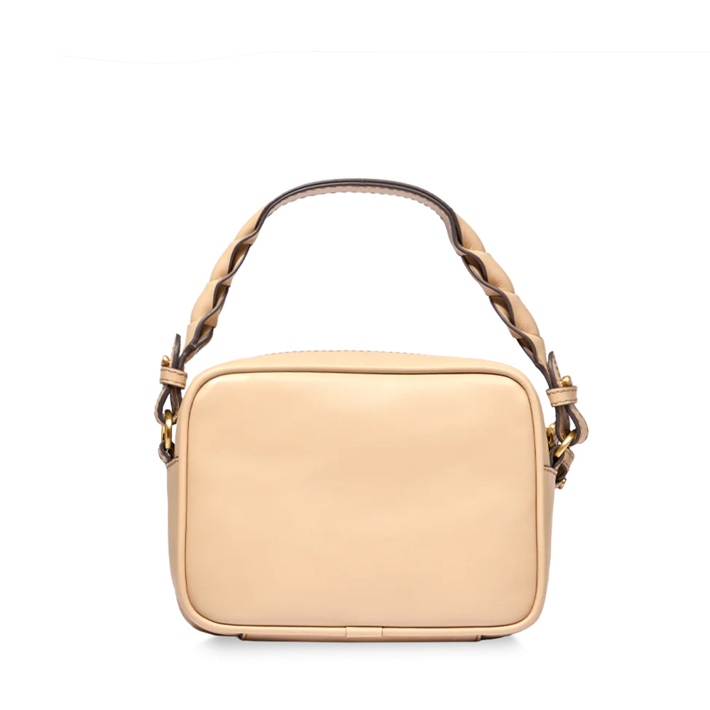 THE BRIDGE Damen-Umhängetasche Brigida-Linie aus cremefarbenem Leder