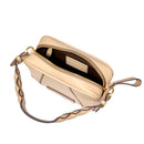 THE BRIDGE Damen-Umhängetasche Brigida-Linie aus cremefarbenem Leder