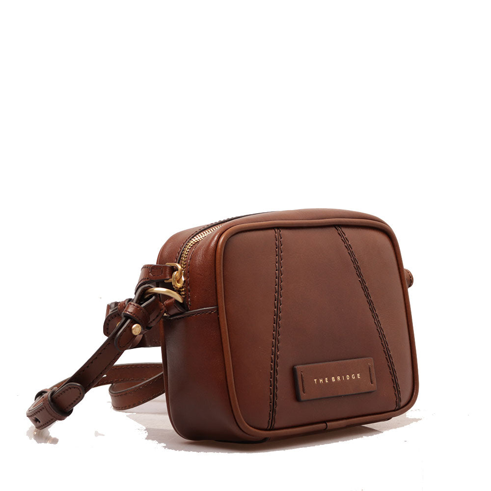 Borsa Donna a Tracolla THE BRIDGE linea Brigida in Pelle Marrone