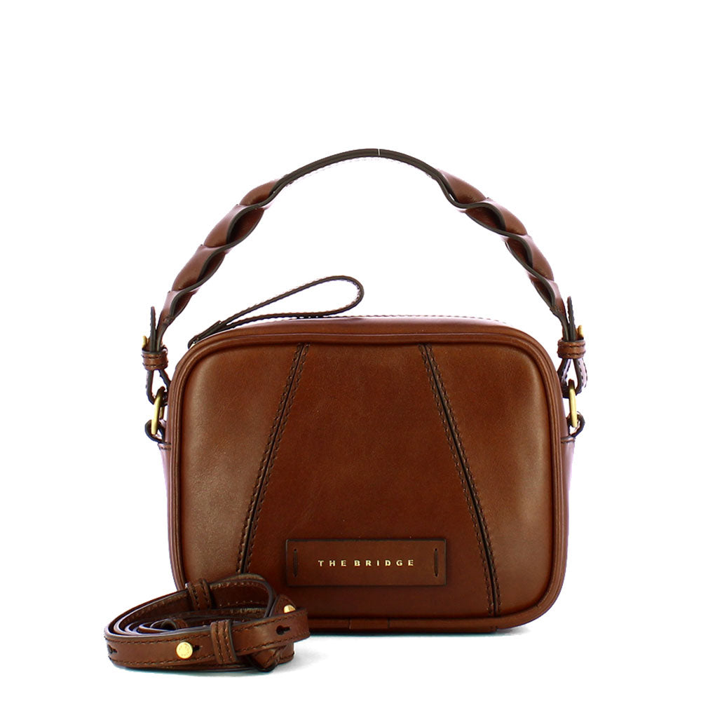 Borsa Donna a Tracolla THE BRIDGE linea Brigida in Pelle Marrone