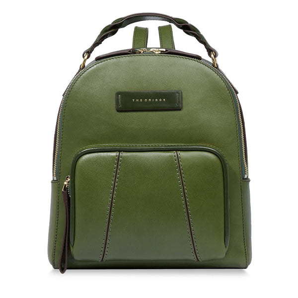 Zaino In Tela E Pelle Vintage DRF – 30x48x15 Cm, Per Trekking E Viaggio, Adatto Per Laptop 15”