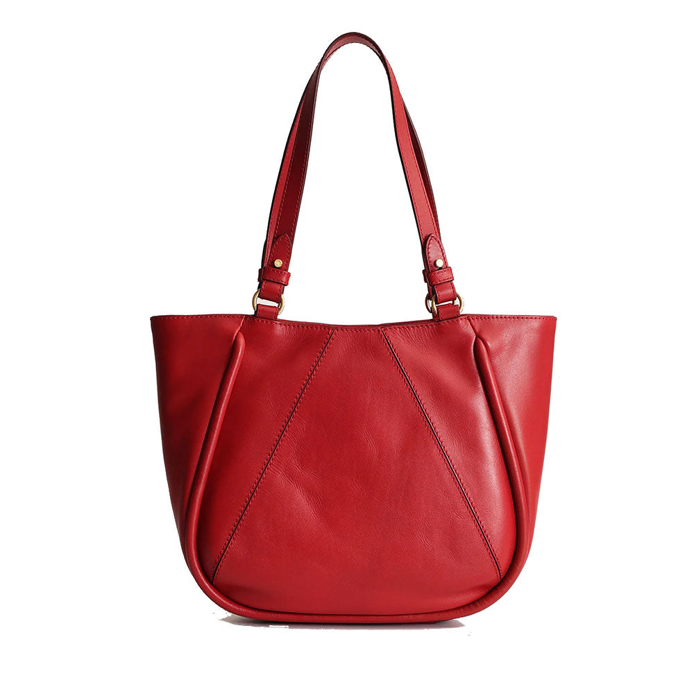 Shopping Bag Donna THE BRIDGE linea Brigida in Pelle color Berry