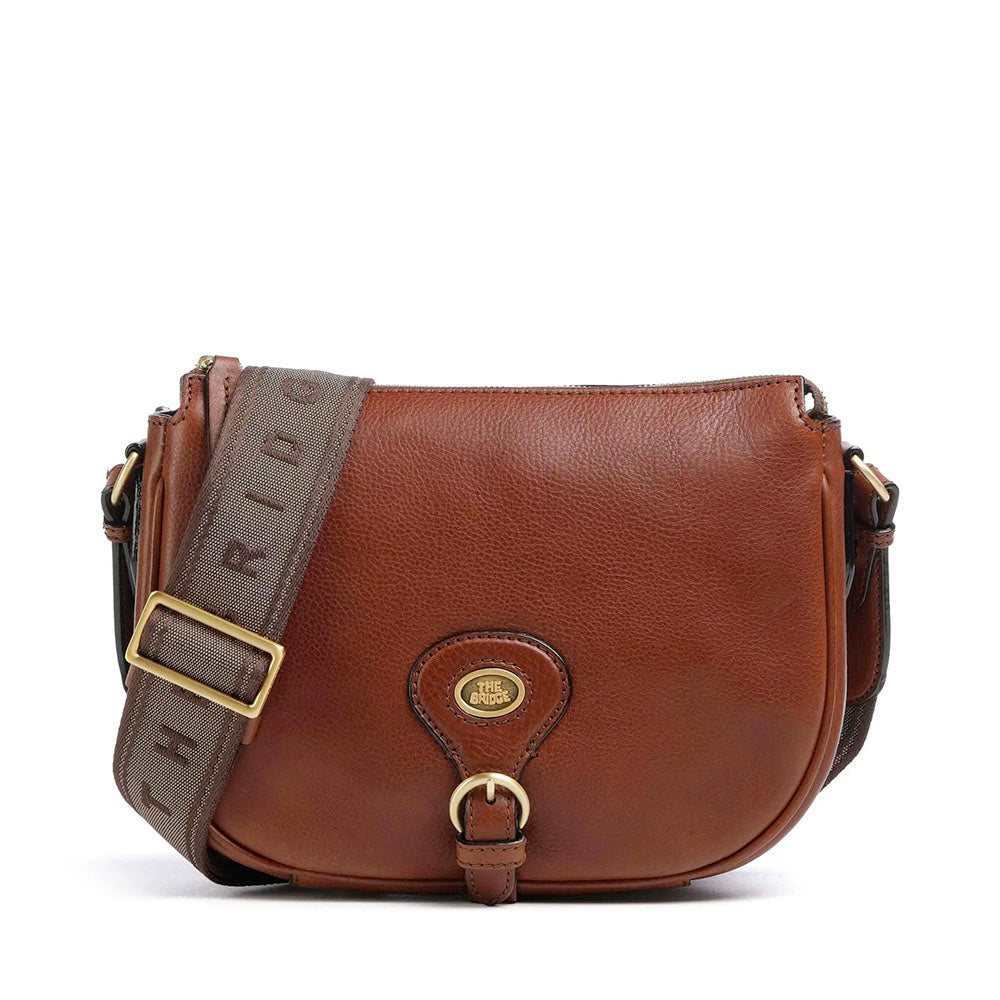 Borsa Donna a Tracolla Media THE BRIDGE linea Isadora in Pelle Marrone