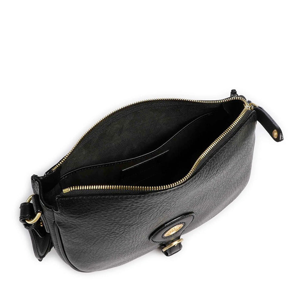 Borsa Donna a Tracolla Media THE BRIDGE linea Isadora in Pelle Nera