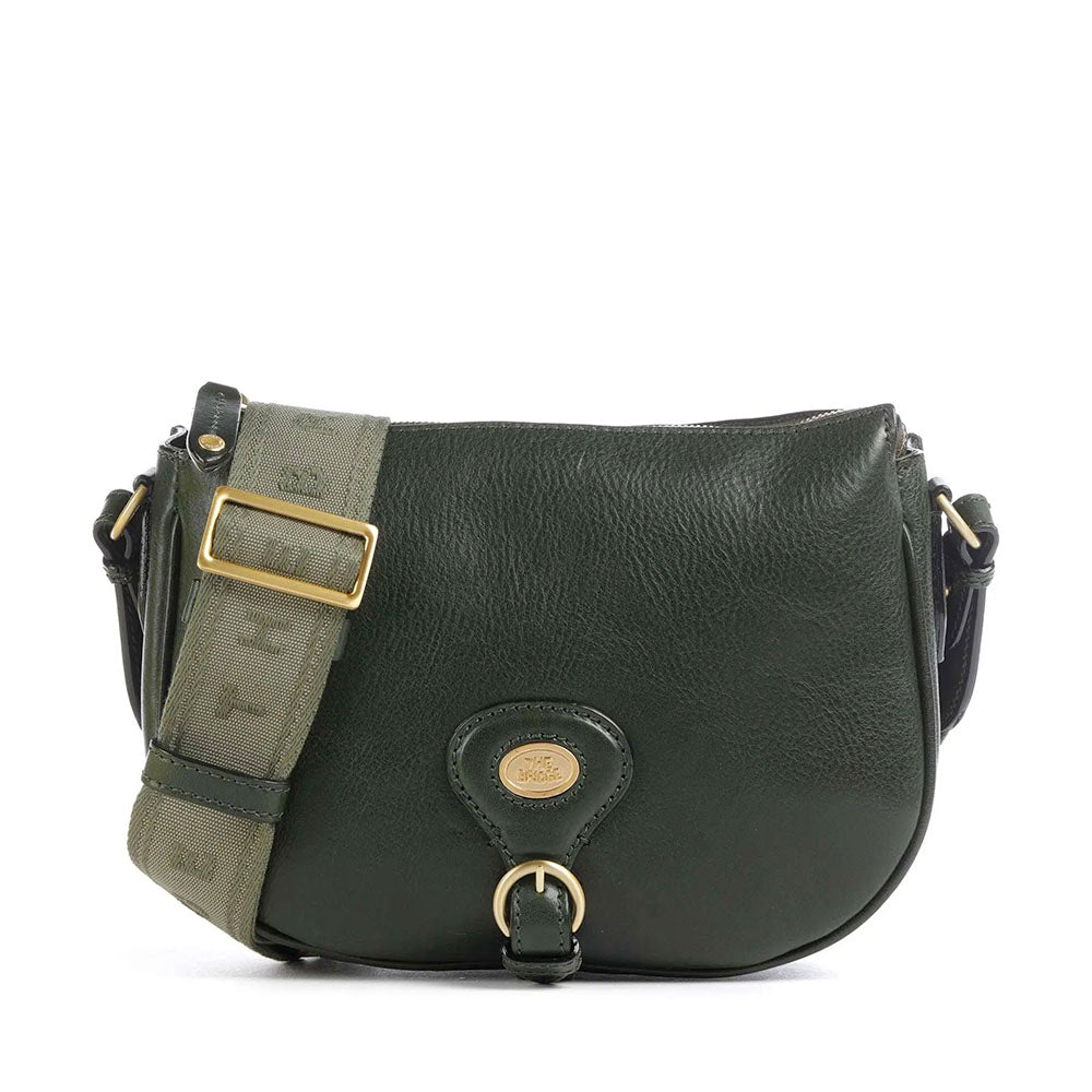 Borsa Donna a Tracolla Media THE BRIDGE linea Isadora in Pelle Verde Tirolo