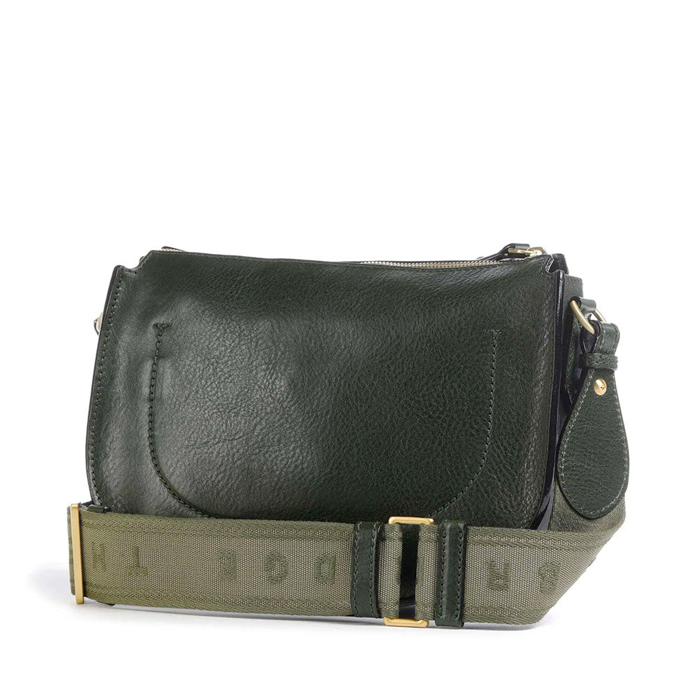 Borsa Donna a Tracolla Media THE BRIDGE linea Isadora in Pelle Verde Tirolo