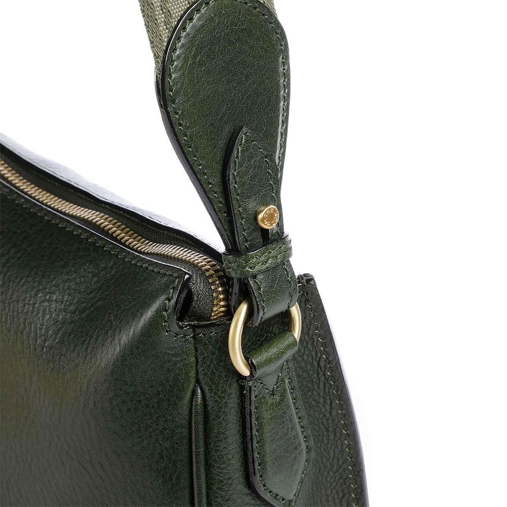 Borsa Donna a Tracolla Media THE BRIDGE linea Isadora in Pelle Verde Tirolo