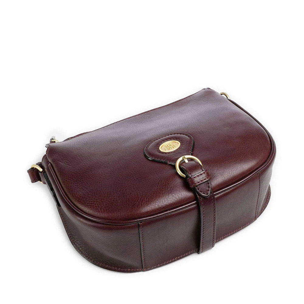 Borsa Donna a Tracolla Media THE BRIDGE linea Isadora in Pelle color Mosto