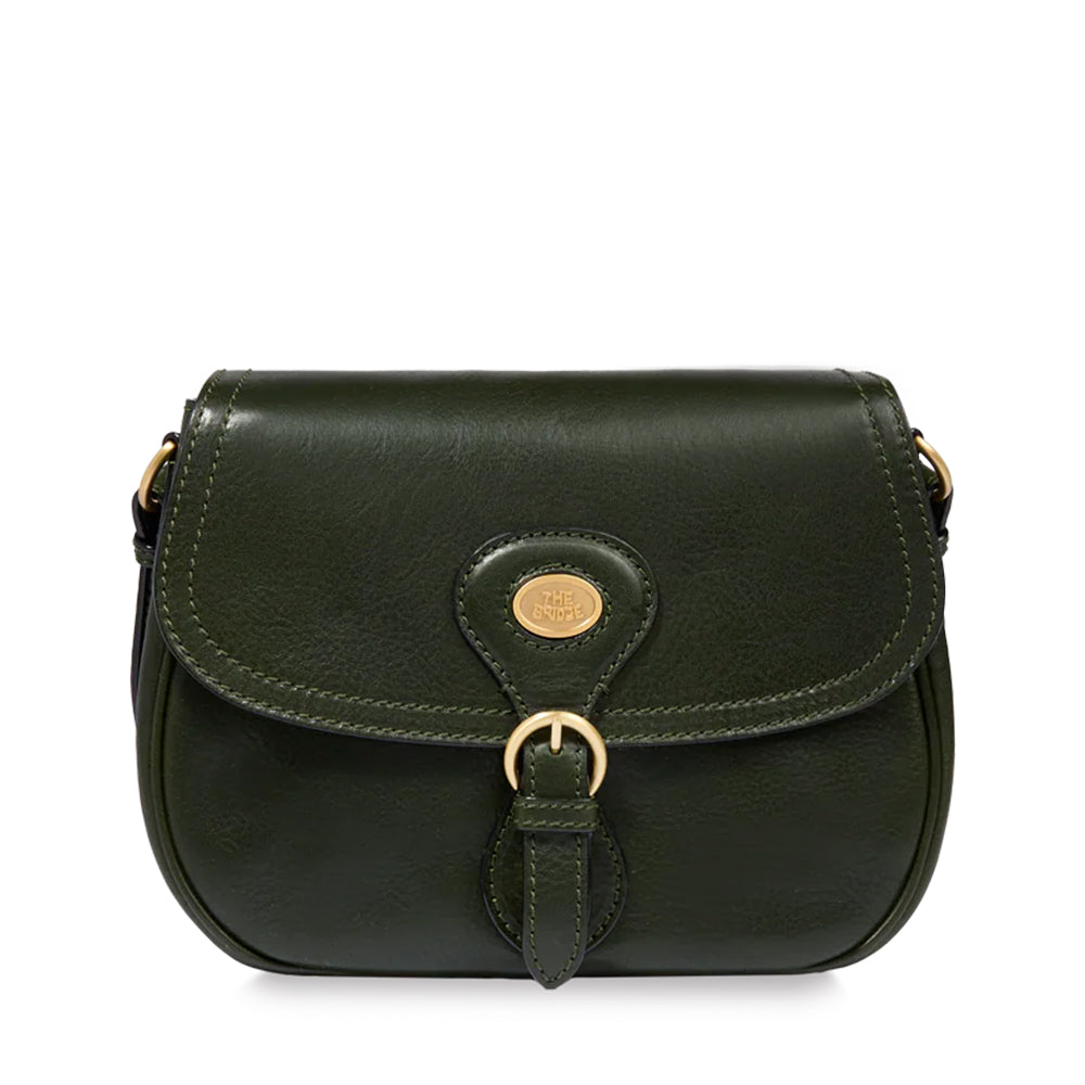 Borsa Donna a Tracolla THE BRIDGE linea Isadora in Pelle Verde Tirolo
