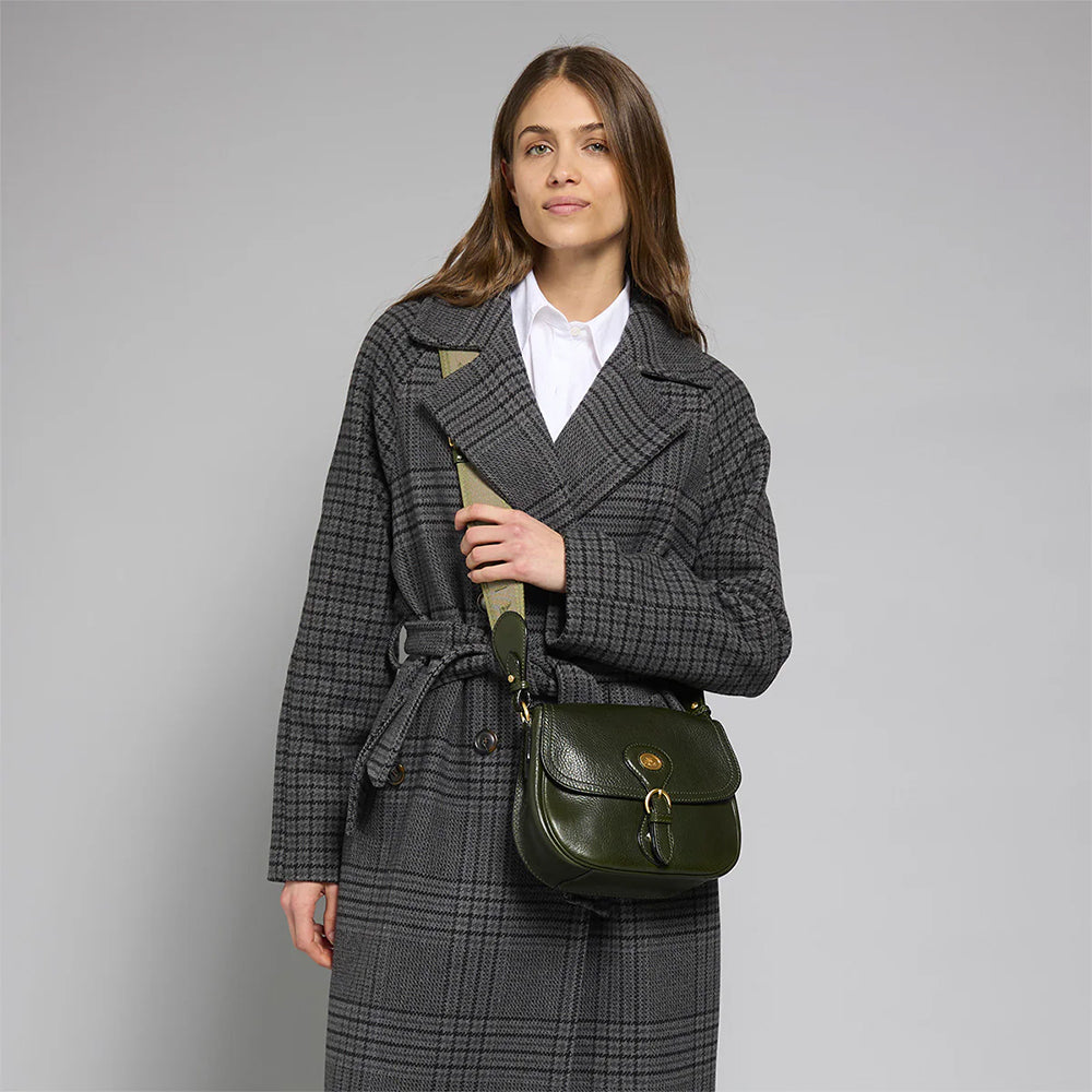 Borsa Donna a Tracolla THE BRIDGE linea Isadora in Pelle Verde Tirolo