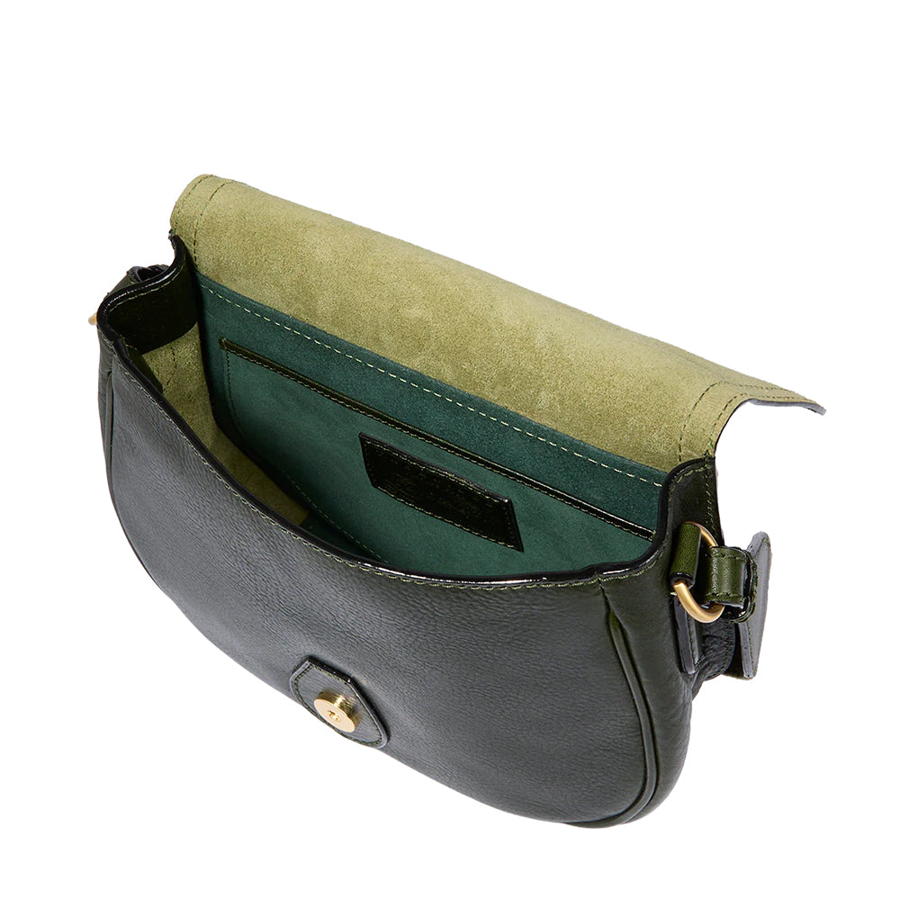 Borsa Donna a Tracolla THE BRIDGE linea Isadora in Pelle Verde Tirolo