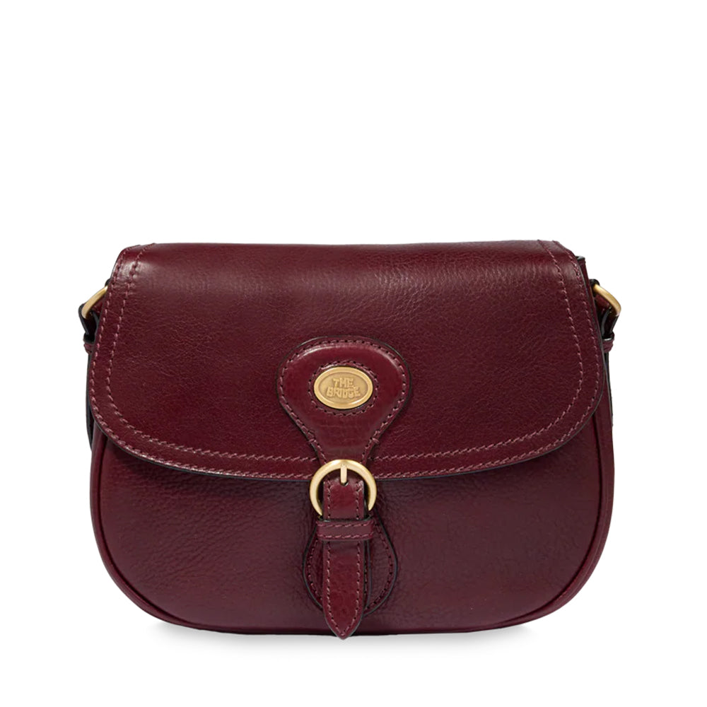 Borsa Donna a Tracolla THE BRIDGE linea Isadora in Pelle color Mosto