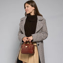 Bauletto Donna Mini THE BRIDGE linea Story in Pelle Marrone