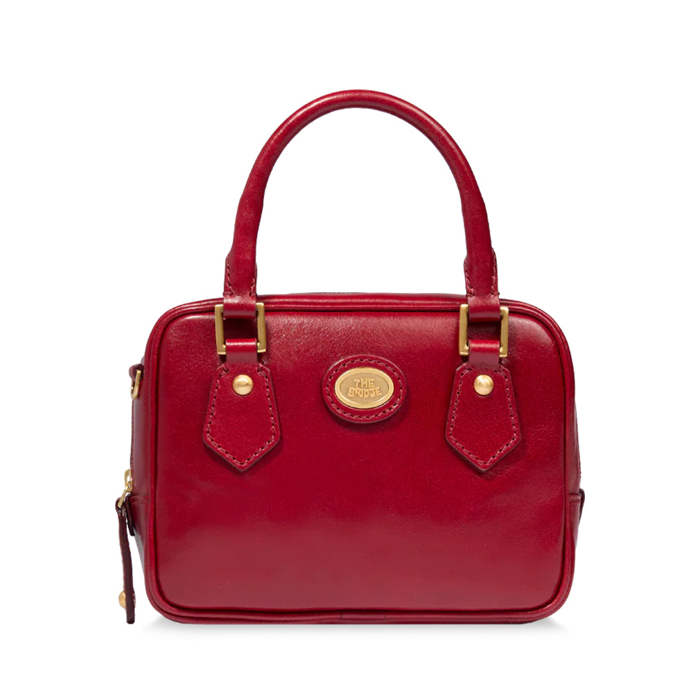 Bauletto Donna Mini THE BRIDGE linea Story in Pelle Rosso Ribes