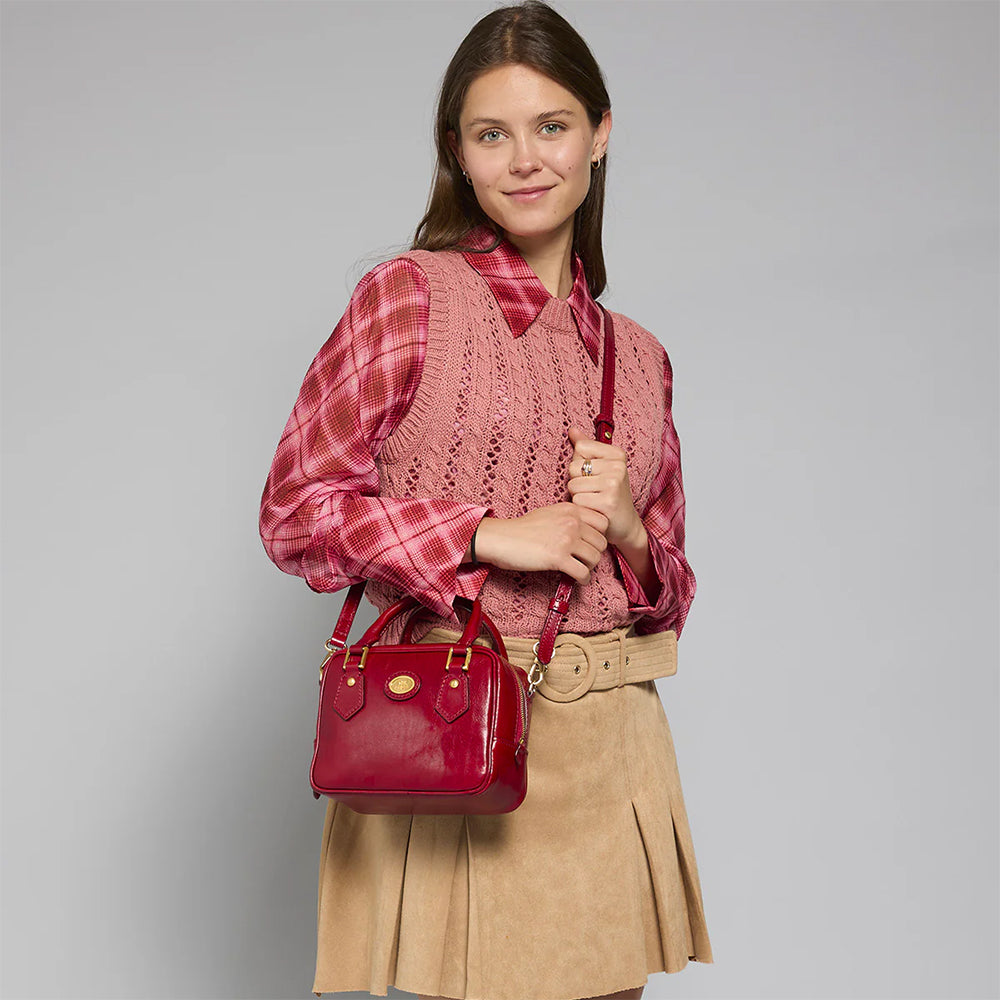 Bauletto Donna Mini THE BRIDGE linea Story in Pelle Rosso Ribes