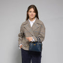 Bauletto Donna Mini THE BRIDGE linea Story in Pelle Blu Oltremare