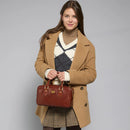 Bauletto Donna con Tracolla THE BRIDGE linea Story in Pelle Marrone