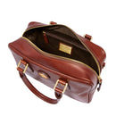 Bauletto Donna con Tracolla THE BRIDGE linea Story in Pelle Marrone