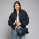 Bauletto Donna con Tracolla THE BRIDGE linea Story in Pelle Blu Oltremare